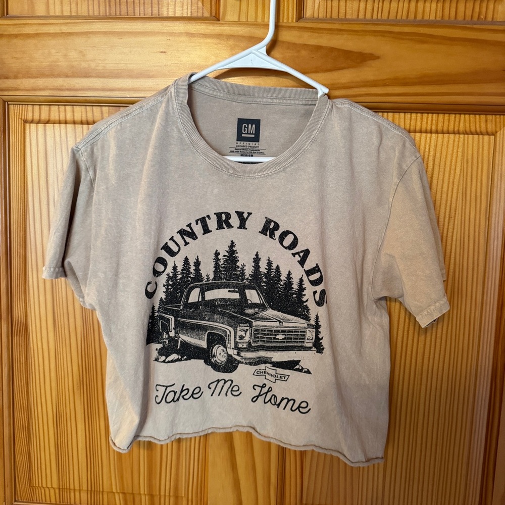 GM Women's Tan Graphic Tee